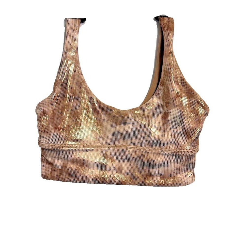 Lululemon Align Bra Shine Light Support, A/B Cup Size 4 Diamond Dye Misty Shell - Picture 2 of 6